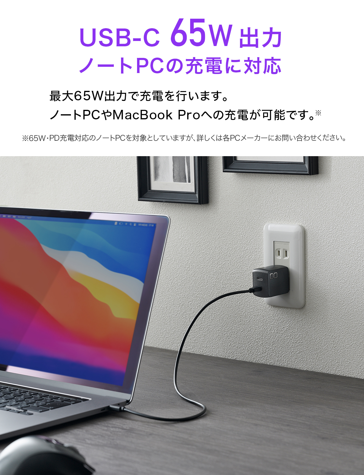 CIO NovaPort DUO 65w 充電器 ブラック