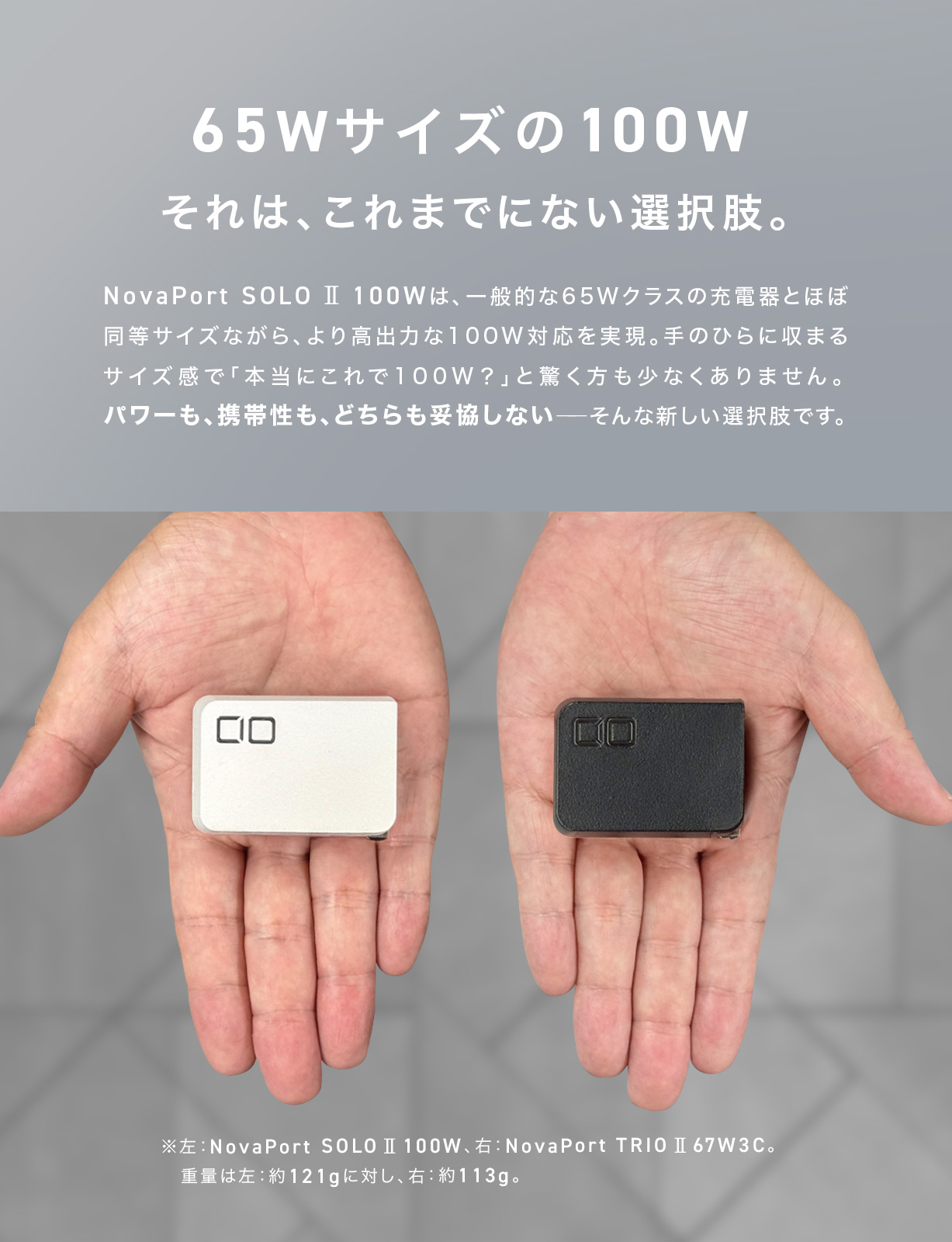 NovaPort SOLOⅡ 100W1C | 株式会社CIO（シーアイオー）公式HP