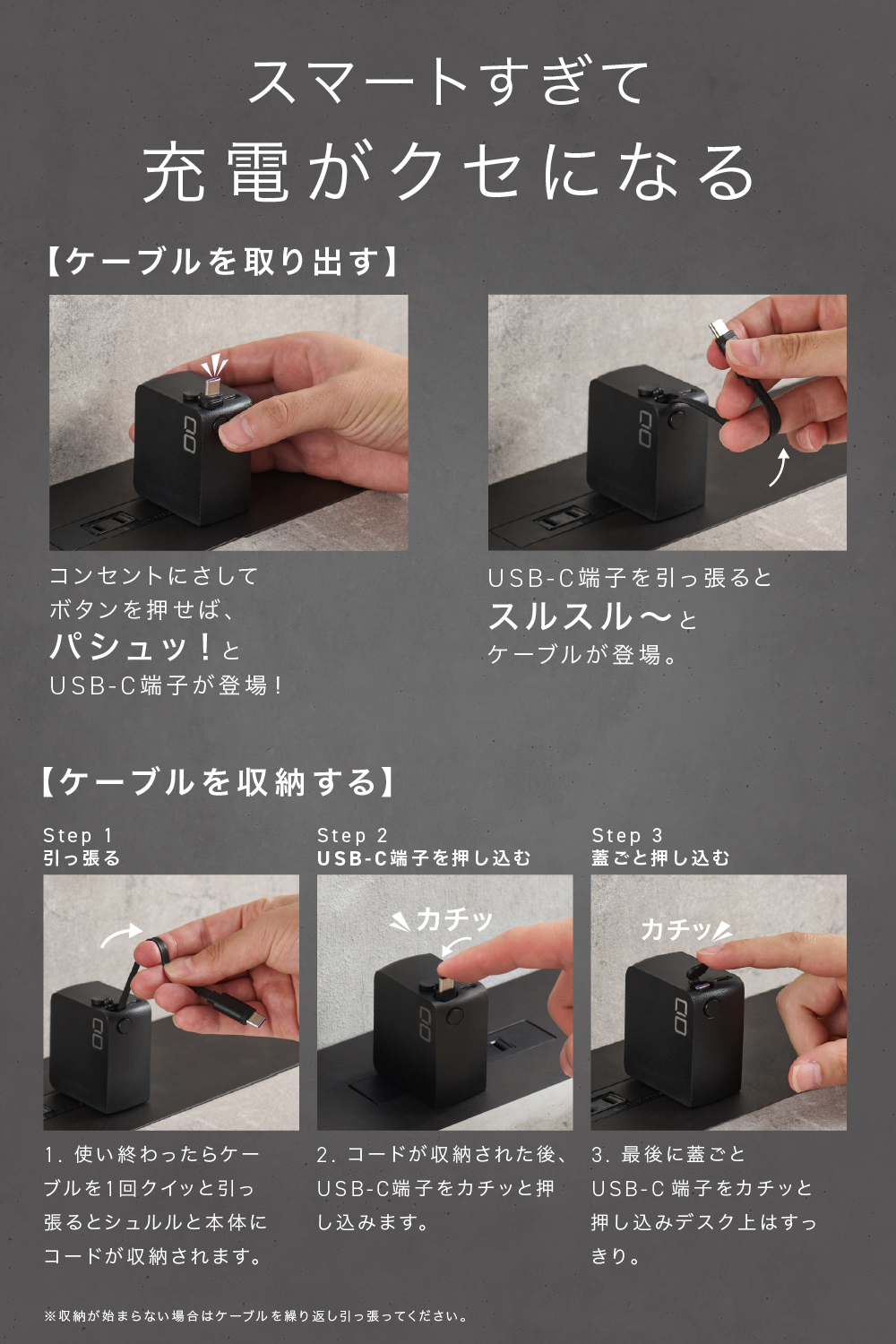 予約商品】NovaPort DUO II 45W2C Built in CORD REEL | 株式会社CIO